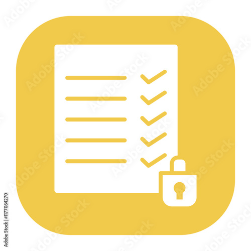 Secure Document Icon