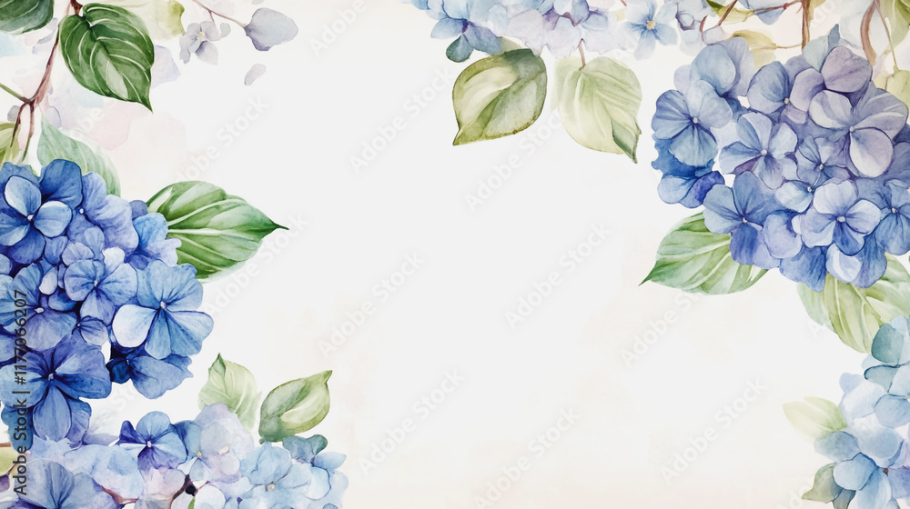 Obraz premium wedding invitation card background vector. Minimal hand painted watercolor botanical flowers texture template background. Design for wedding, vip cover, poster, rsvp moderncard.Valentine's Day