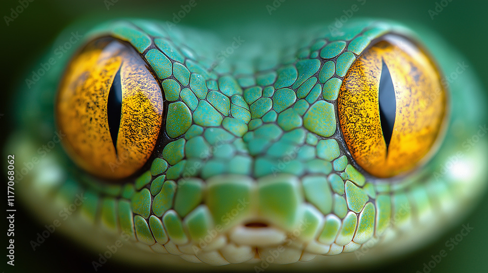 Fototapeta premium Green tree snake.