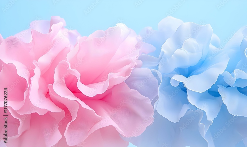 Fototapeta premium Vibrant Bloom Unveiling Hidden Hues, a flower blossoms to reveal a spectrum of colors, showcasing nature's intricate beauty and diversity.