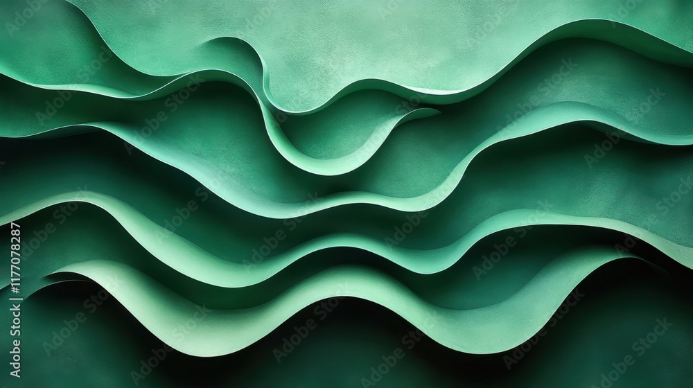 A flat muted green backdrop with decorative wavy lines forming a sleek flat texture and a clean center A flat muted green backdrop with decorative wavy lines forming a sleek flat texture and a clean center