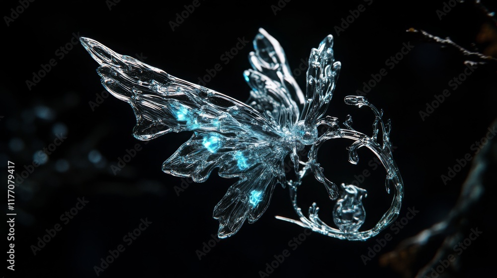 Mystic Boho isolated witch fairy element. Photo on black background. Mystic Boho isolated witch fairy element. Photo on black background.