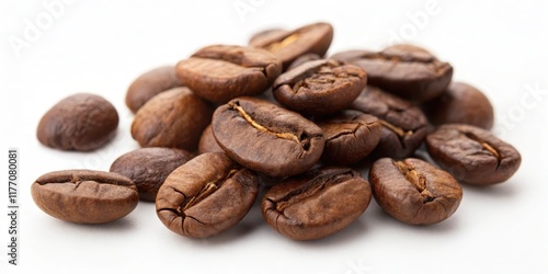 Aromatic Roasted Coffee Beans Close-Up Still Life Image