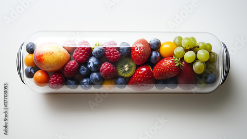 Fototapeta Naklejka Na Ścianę i Meble -  Fruit Fusion: Nature's Goodness in Every Capsule