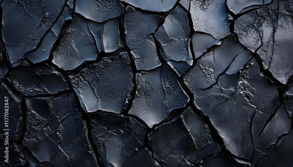 Dark Cracked Surface Abstract Texture Background Dark Cracked Surface Abstract Texture Background
