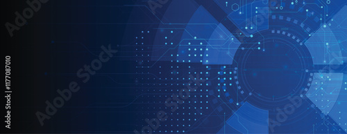 Abstract technology background. Vector art.