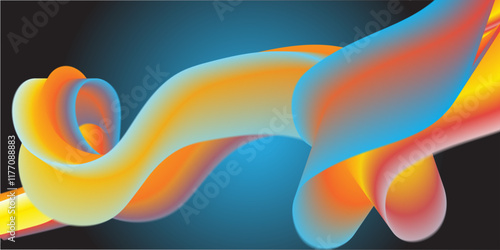 A colorfull webline and valleys is featured 
in an abstract