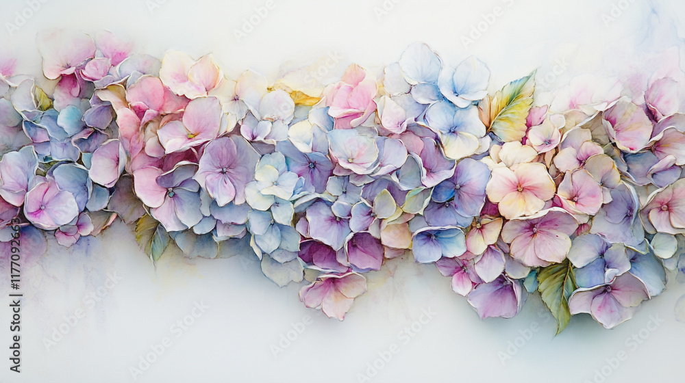 Obraz premium wedding invitation card background vector. Minimal hand painted watercolor botanical flowers texture template background. Design for wedding, vip cover, poster, rsvp moderncard.Valentine's Day