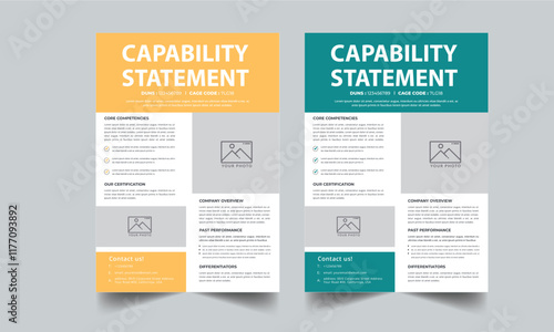 Capability Statement Template Design.