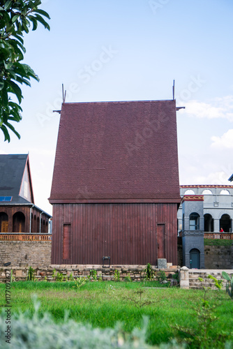 Traditional house of Antananarivo inside the Queen's palace area 