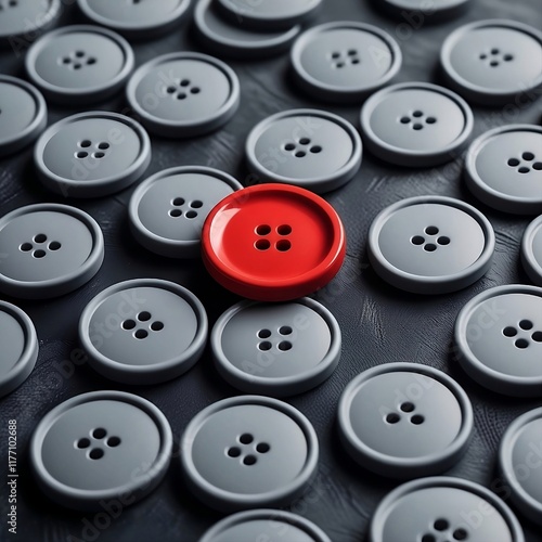 A standout candidate for employment is highlighted among many, symbolizing success and uniqueness. A red points to the individual rising above others