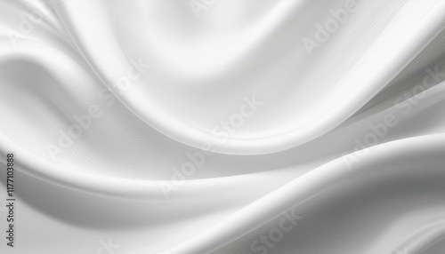 summary white silk material heritage with smooth and easy wave texture for luxury graphic design photo