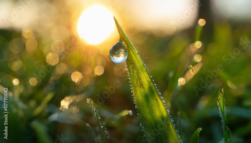 a beautiful drop of morning dew inside the sun s rays macro photography herbal history
