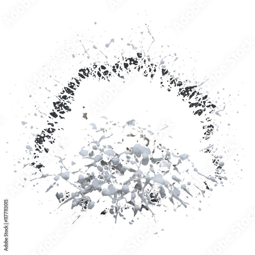 Mystical White Feathers Floating Downward