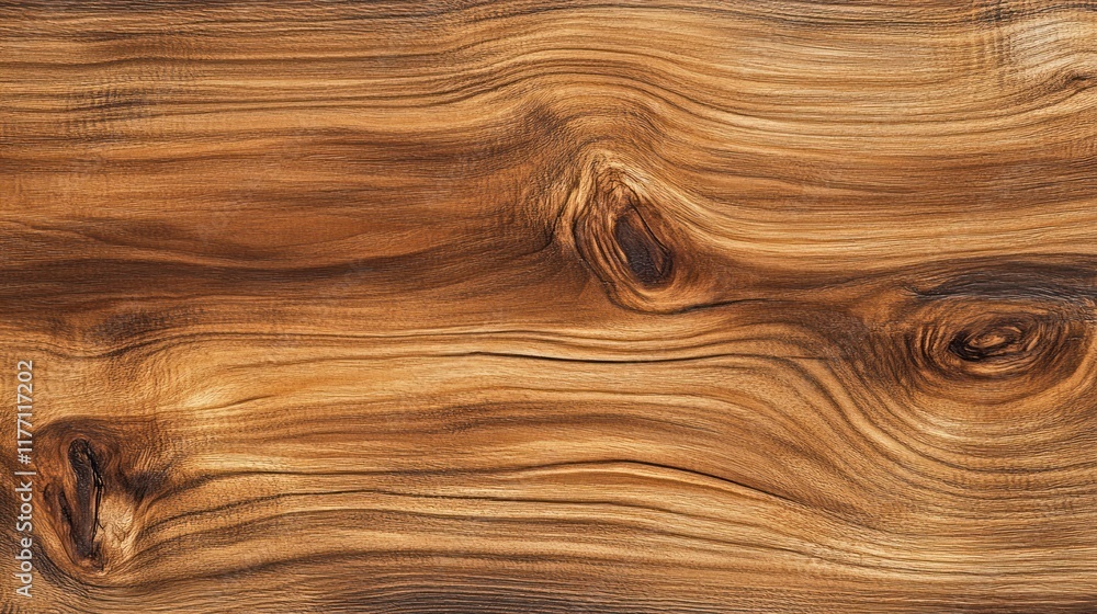 Fototapeta premium Stunning Wood Grain Texture: Rich Brown Tones and Intricate Knots