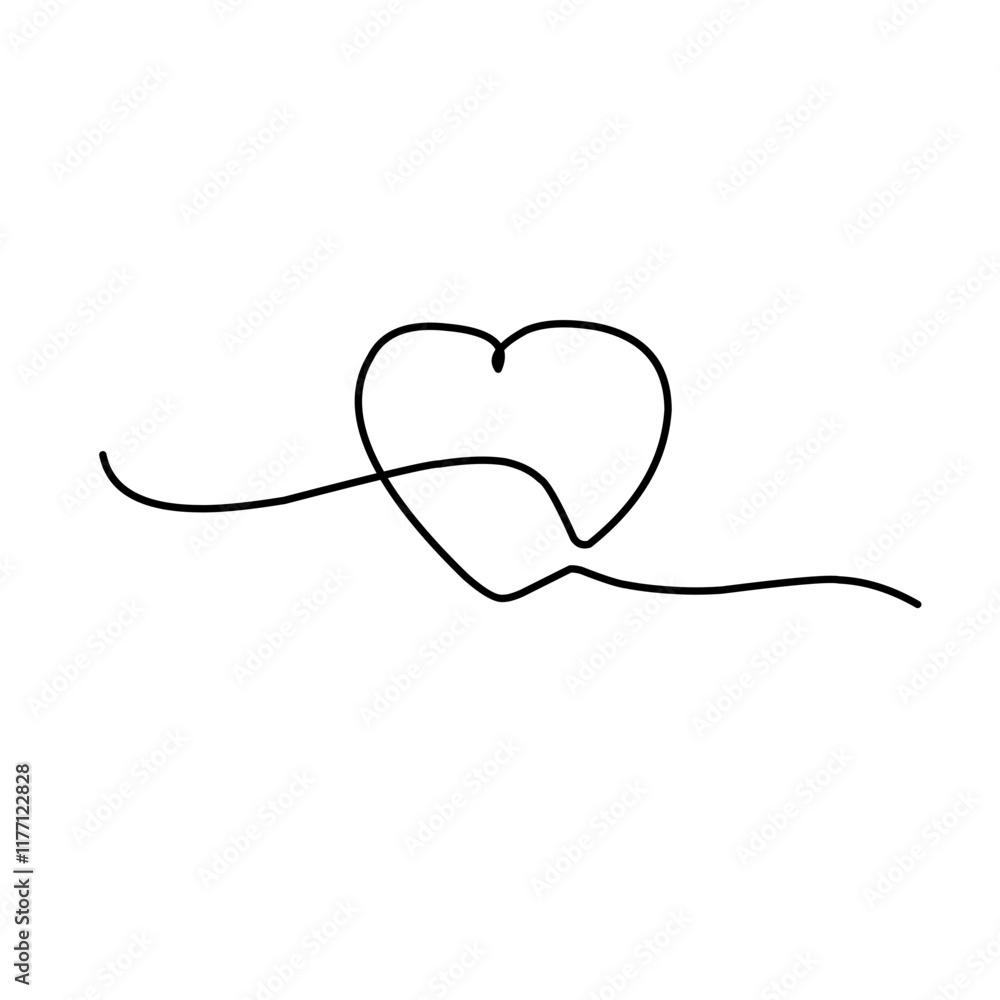 draw one heart line draw one heart line