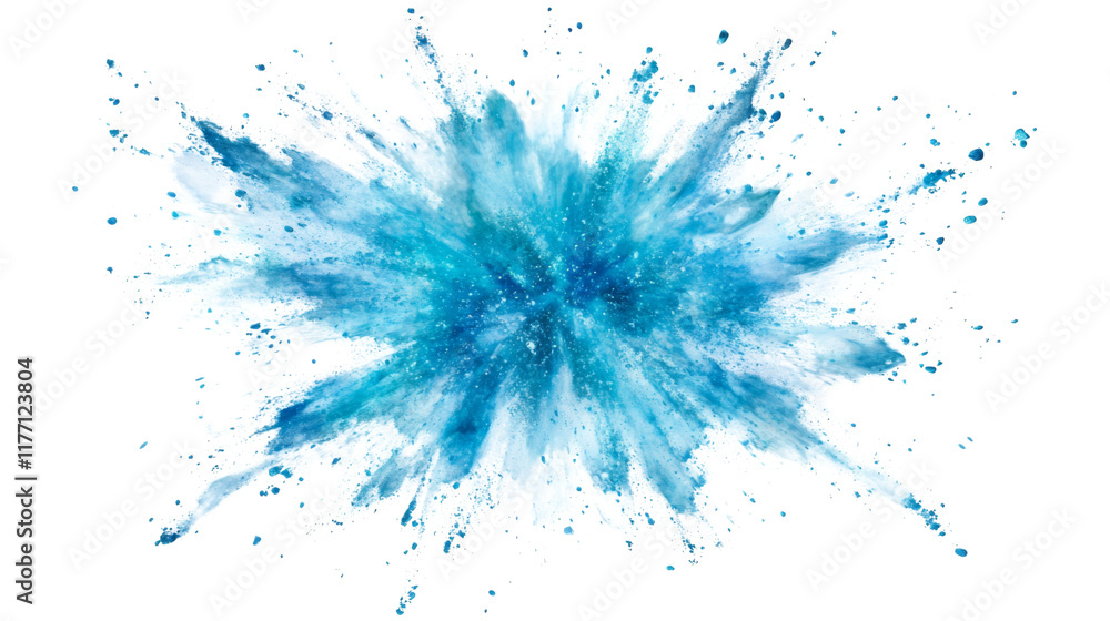 Dynamic Aqua Burst Explosion, isolated on transparent background Dynamic Aqua Burst Explosion, isolated on transparent background