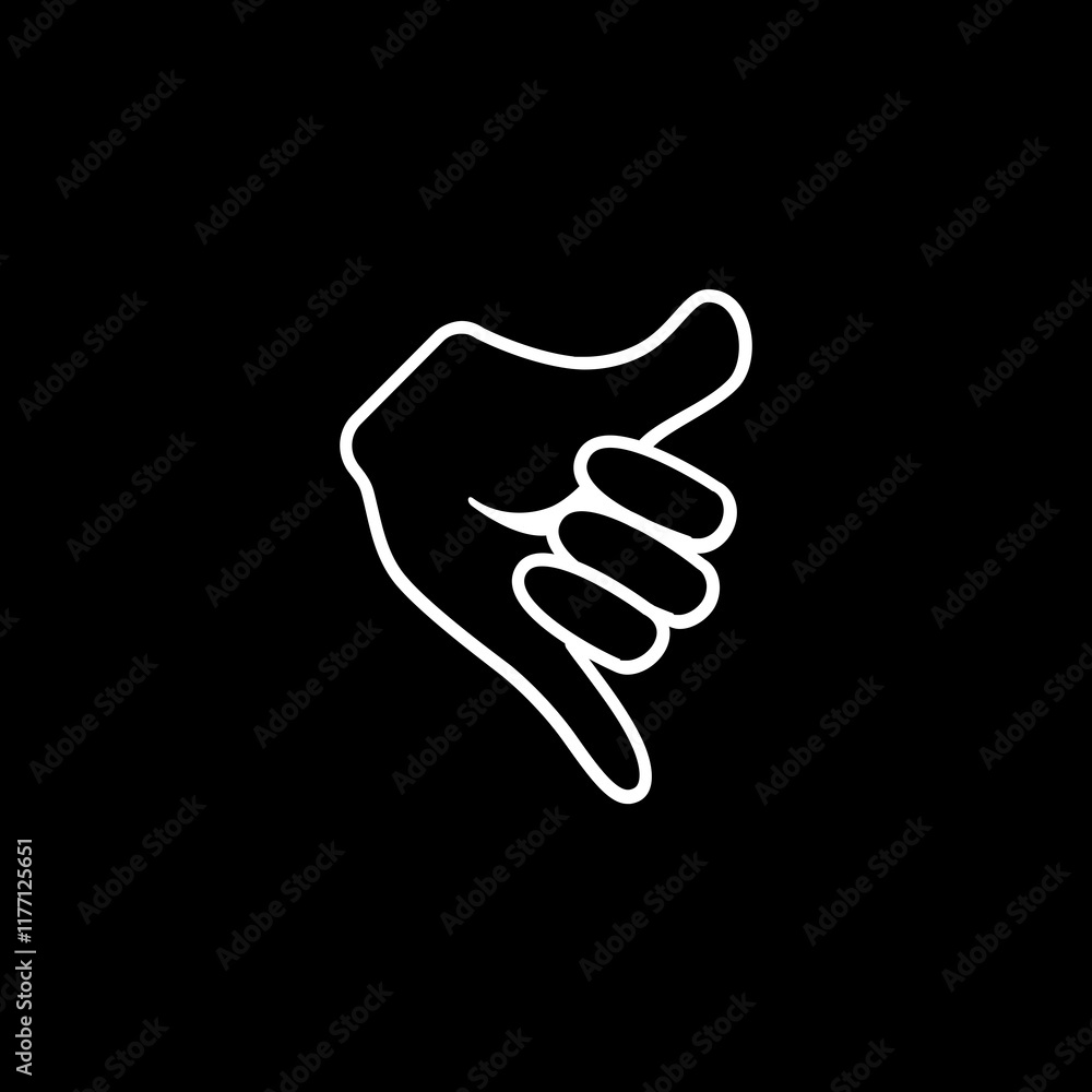 Fototapeta premium Call Me Hand Gesture