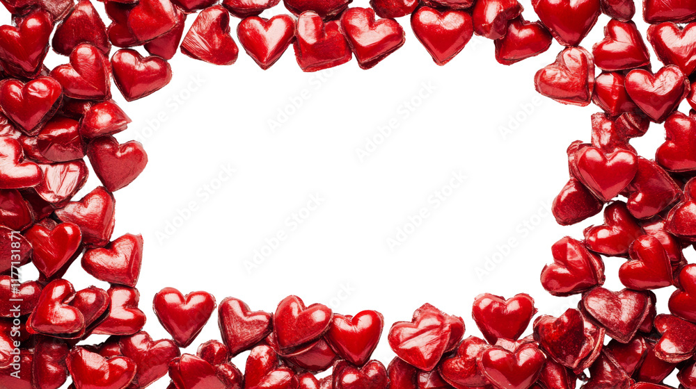 Red hearts frame white background perfect Valentines Day greeting. Red hearts frame white background perfect Valentines Day greeting.