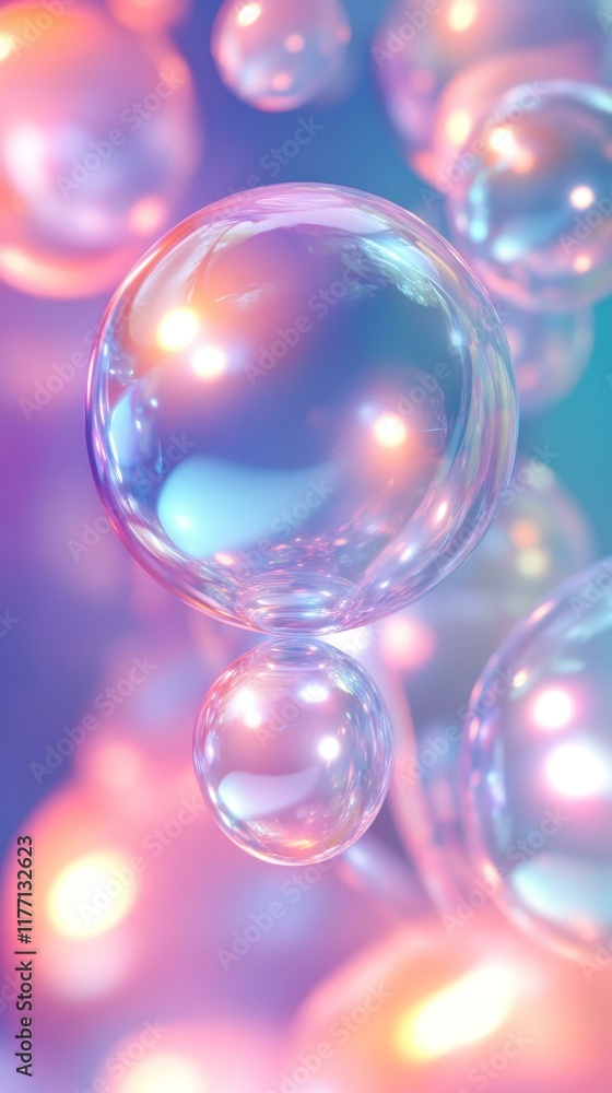 Abstract Pastel Soap Bubbles Background Abstract Pastel Soap Bubbles Background