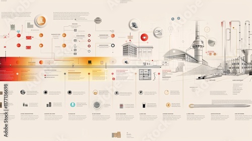 Wallpaper Mural Elaborate futuristic data visualization dashboard with infographic elements charts graphs and statistics  Representing technology business finance Torontodigital.ca