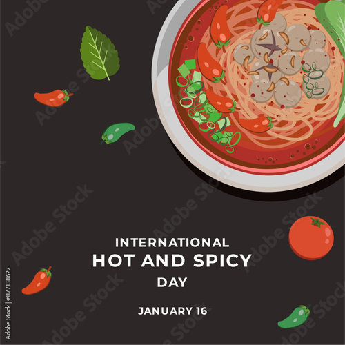 Internasional hot and spicy Food day  photo