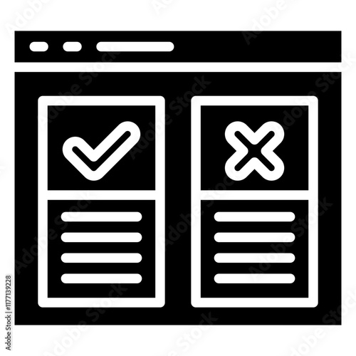 Hypothesis Testing Icon