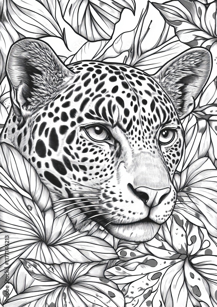 Fototapeta premium Jaguars Coloring Pages