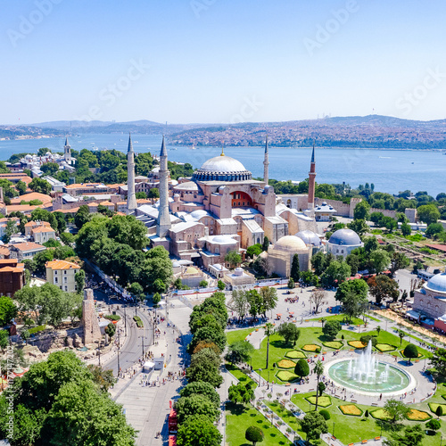 Obraz na plátně hagia sophia mosque (Ayasofya Camii) fatih istanbul