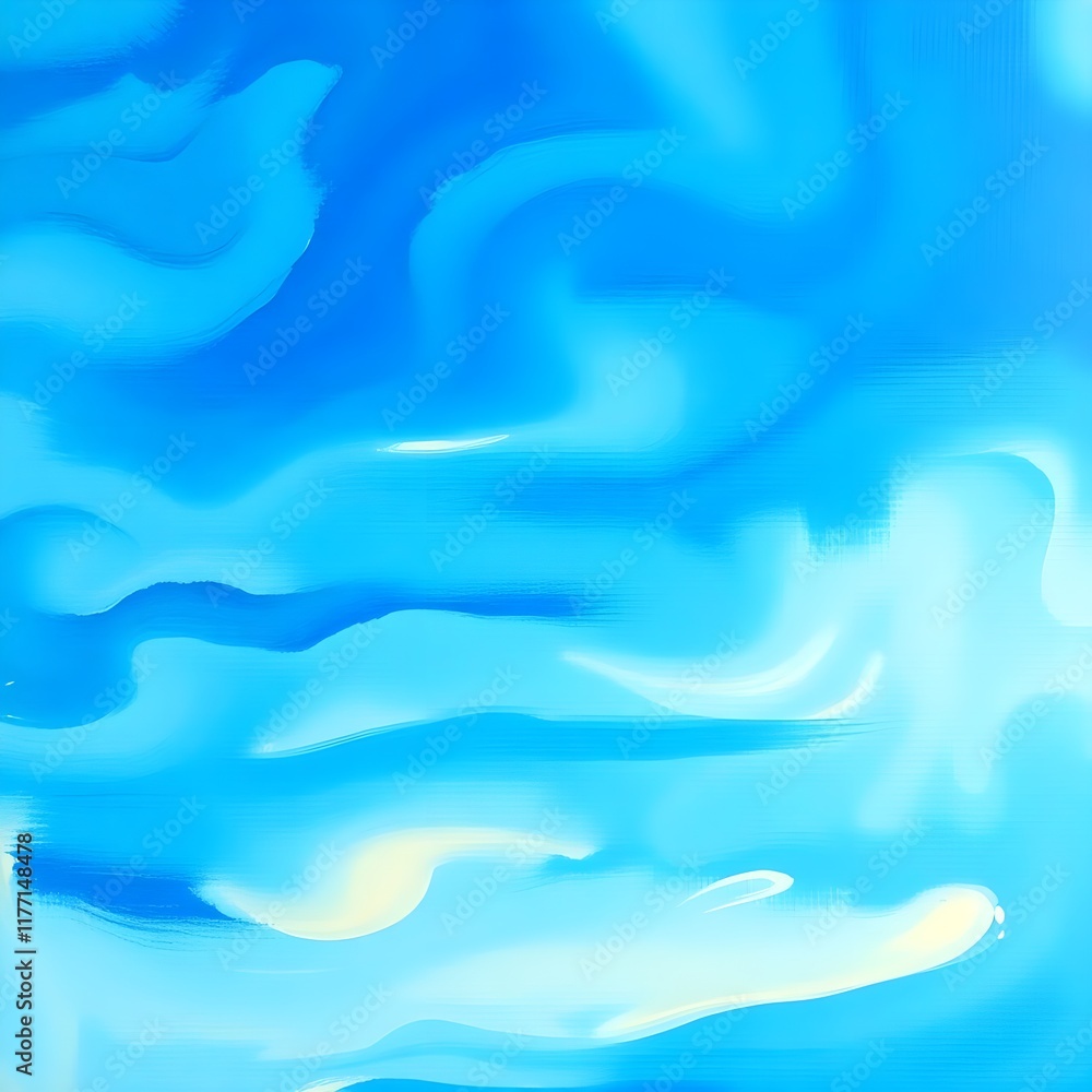 Obraz premium Abstract blue painting background Generative AI 