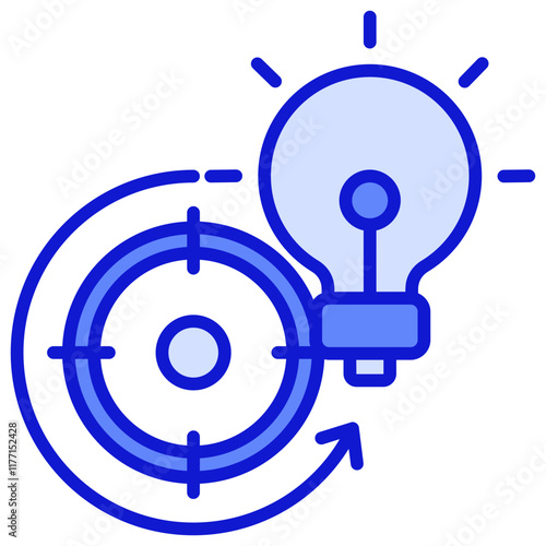 Target Blue Color Icon