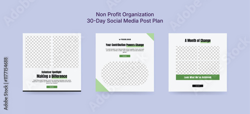 Colorful Fundraising Social Media Post Template, Charity Banner Design for Non-Profit Organizations