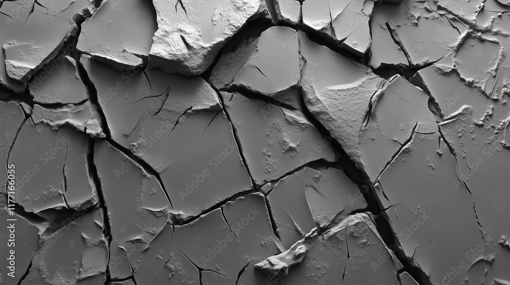 Albedo texture for concrete cracked from an impact Albedo texture for concrete cracked from an impact