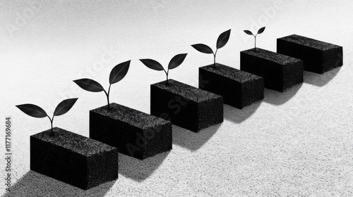Growth Stages: A Minimalist Abstract of Progress