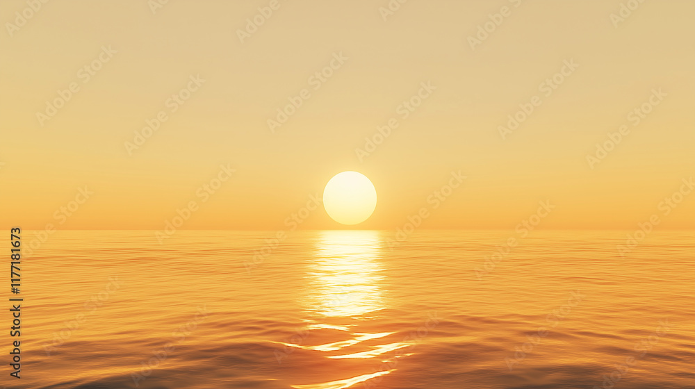 A vibrant sunset casts warm golden hues over the calm ocean waters, reflecting light on the gentle waves, creating a peaceful and serene atmosphere at twilight. A vibrant sunset casts warm golden hues over the calm ocean waters, reflecting light on the gentle waves, creating a peaceful and serene atmosphere at twilight.