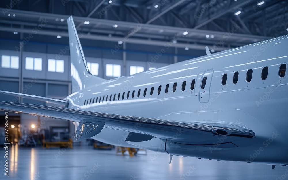 Close-up of a gleaming airplane wing, showcasing intricate details and masterful engineering. A testament to aviation's precision and elegance. Close-up of a gleaming airplane wing, showcasing intricate details and masterful engineering. A testament to aviation's precision and elegance.