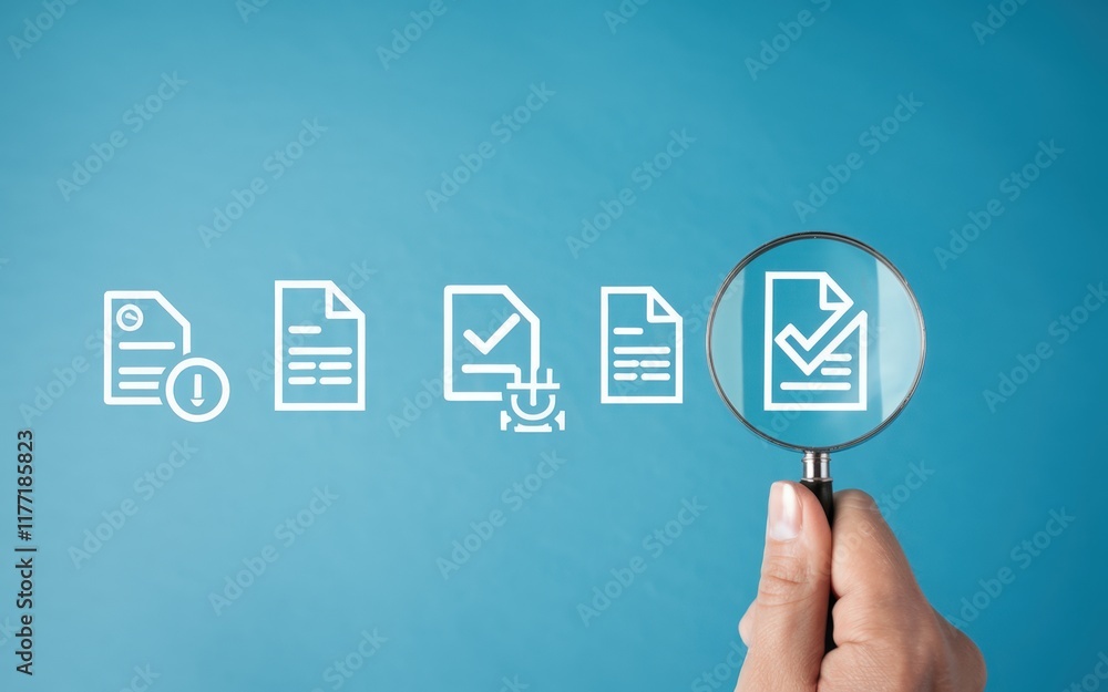 Illustration of Document Review Process and Quality Control Concept in a Professional Setting for Improved Accuracy and Efficiency Illustration of Document Review Process and Quality Control Concept in a Professional Setting for Improved Accuracy and Efficiency