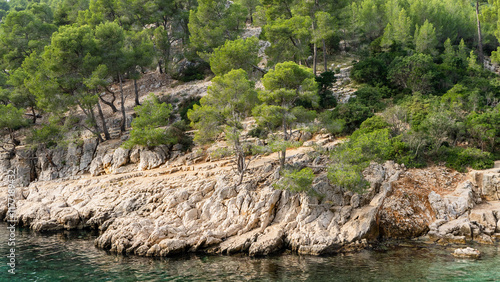 Obraz na płótnie Splendeurs des Calanques : Nature et Mer Méditerranéenne w salonie