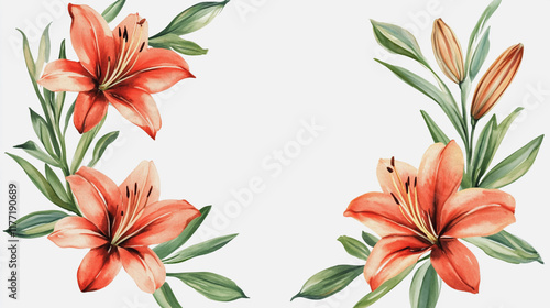 wedding invitation card background vector. Minimal hand painted watercolor botanical flowers texture template background. Design for wedding, vip cover, poster, rsvp moderncard.Valentine's Day