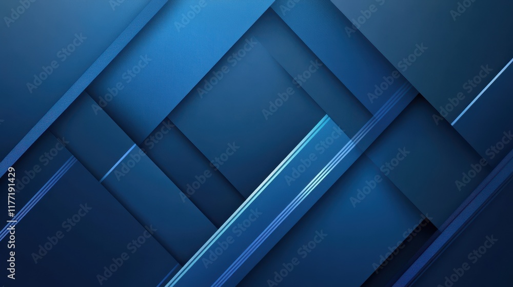 Fototapeta premium Abstract blue squares background