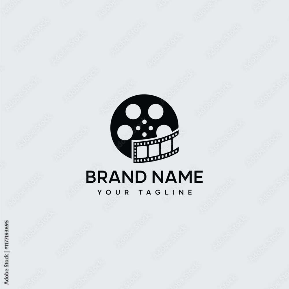 cinema productions logo design illustration cinema productions logo design illustration