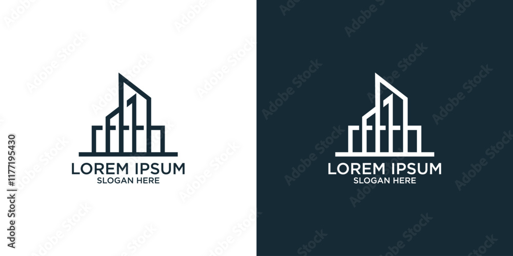 Fototapeta premium building logo design inspiration