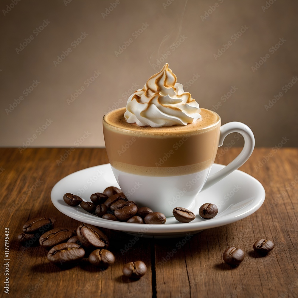 cup of coffee with cream cup of coffee with cream