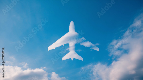 Cloud Formation in the Shape of an Airplane