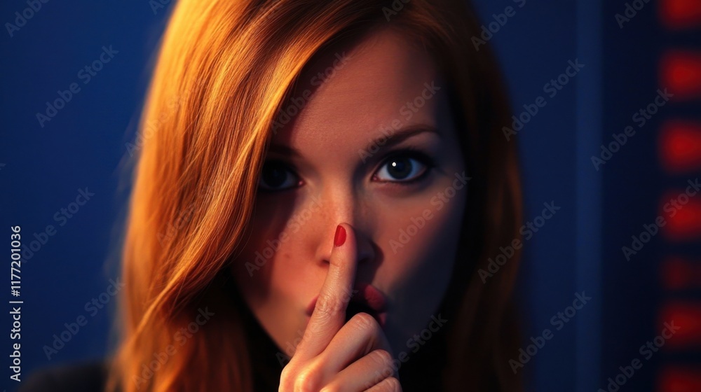 Close-up Portrait of a Woman with Red Hair Close-up Portrait of a Woman with Red Hair