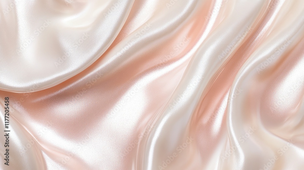 Fototapeta premium Smooth lips with a soft sheen of light pink gloss, ideal for skincare and makeup tutorials.