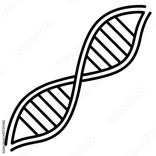 DNA Helix Vector Graphic for Science Projects