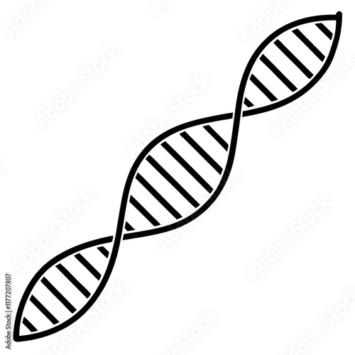 DNA Helix Vector Graphic for Science Projects