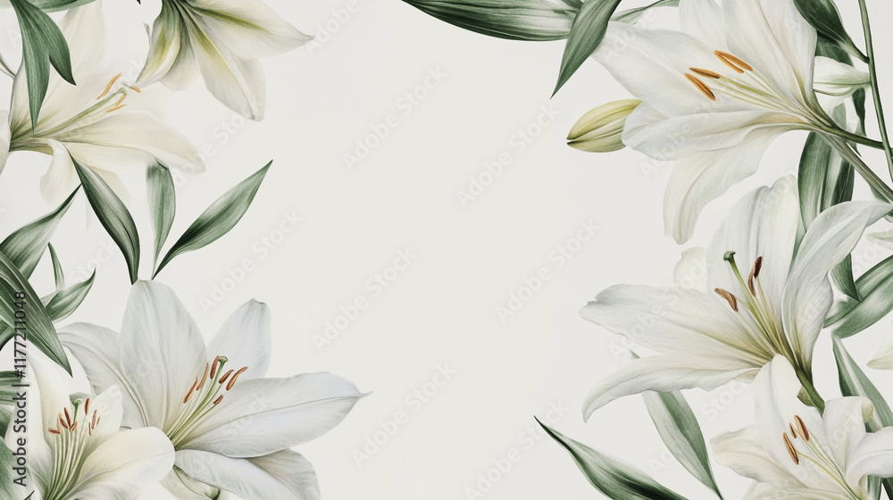 Obraz premium wedding invitation card background vector. Minimal hand painted watercolor botanical flowers texture template background. Design for wedding, vip cover, poster, rsvp moderncard.Valentine's Day