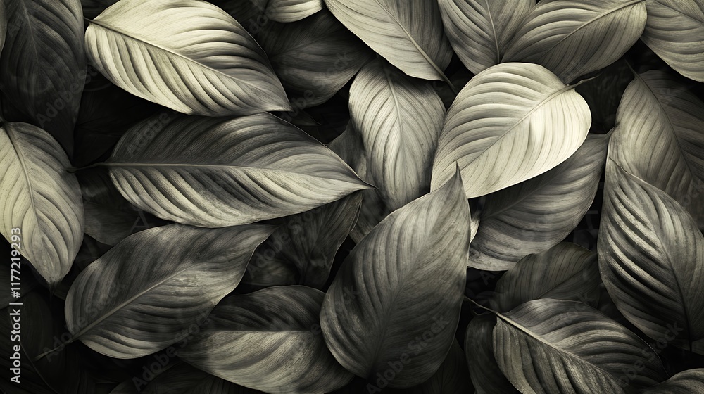 dark tone tropical spathiphyllum leaves design dark tone tropical spathiphyllum leaves design